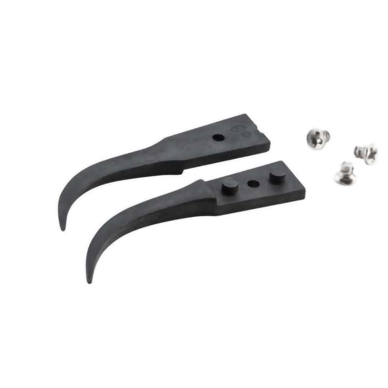 ESD Plastic Tips, Style 7, Carbon PEEK Tips for 7CPR.SA, Curved, Very Fine, 1.6"